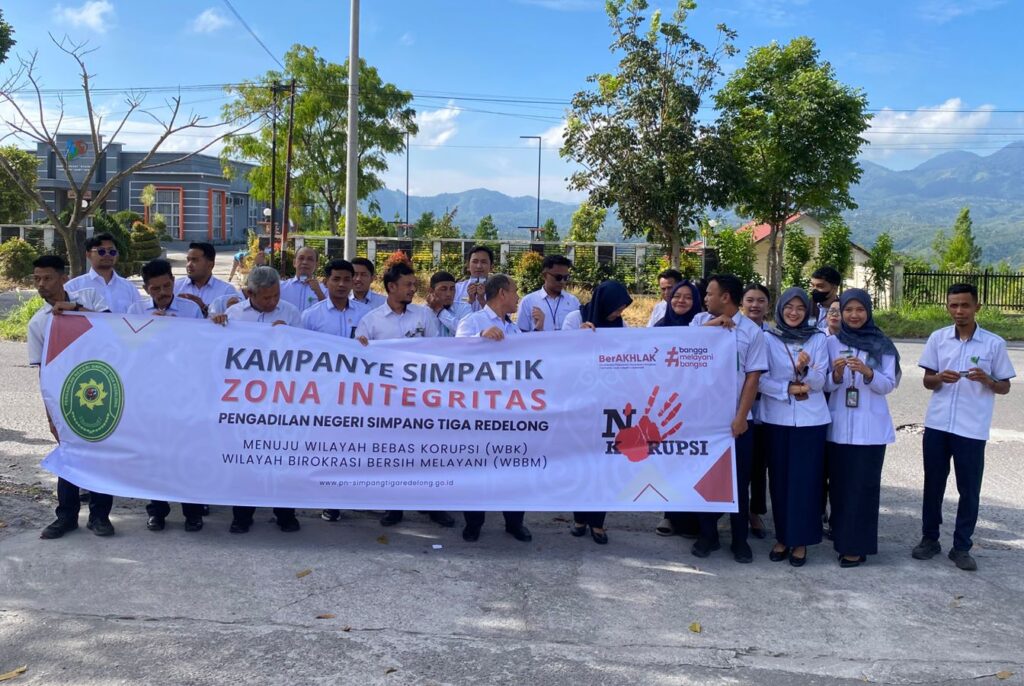 Pengadilan Negeri Simpang Tiga Redelong Gelar Public Campaign Pembangunan Zona Integritas Tahun 2026